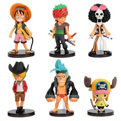 6pcs One Piece Action Figures Set – Luffy Zoro Sanji PVC Model Doll Toy NEW