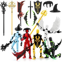 Titan 13 T13 Action Figure Assembly Completed, 5-Pack T 13 Action Figure, Luc…