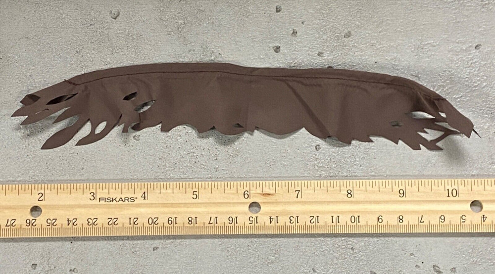 SU-SC-BRN: 1/12 Brown Wired Fabric Scarf for 6″ Action Figure