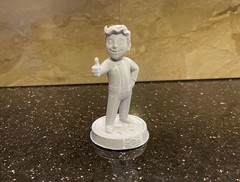 Vault Boy – Fallout Series Statue – *Unpainted* Display Action Figure