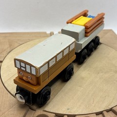 Thomas the Train Catherine Tank Engine Wooden Railway & Tender VTG 1999 Allcroft