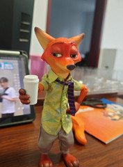 New GONG X Zootopia Cartoon Action Figure Toy Gift Judy and Nick Wilde Set