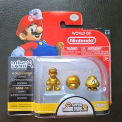World of Nintendo Micro Land Gold Series 1-3 Super Mario Bros Chase Minifigures