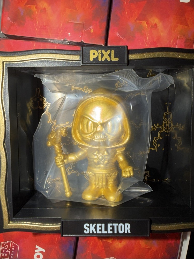 Thrilljoy Thrill Joy PIXL MOTU Masters Of Universe GOLD Skeletor