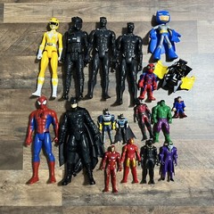 Lot Of 18 Mix Super Hero Characters Figures Action Figures Toys Variety