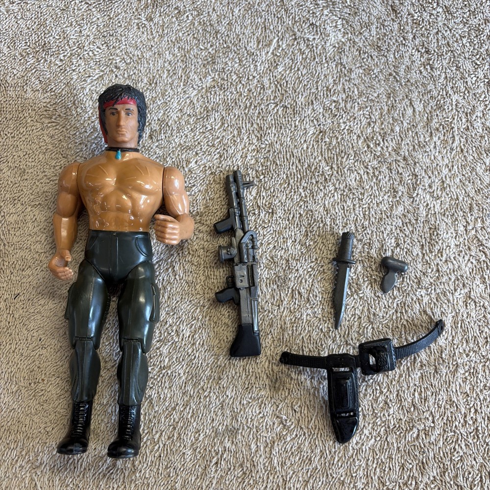 Coleco Rambo: The Force of Freedom Action Figure Loose W/ Accessories Bin #5