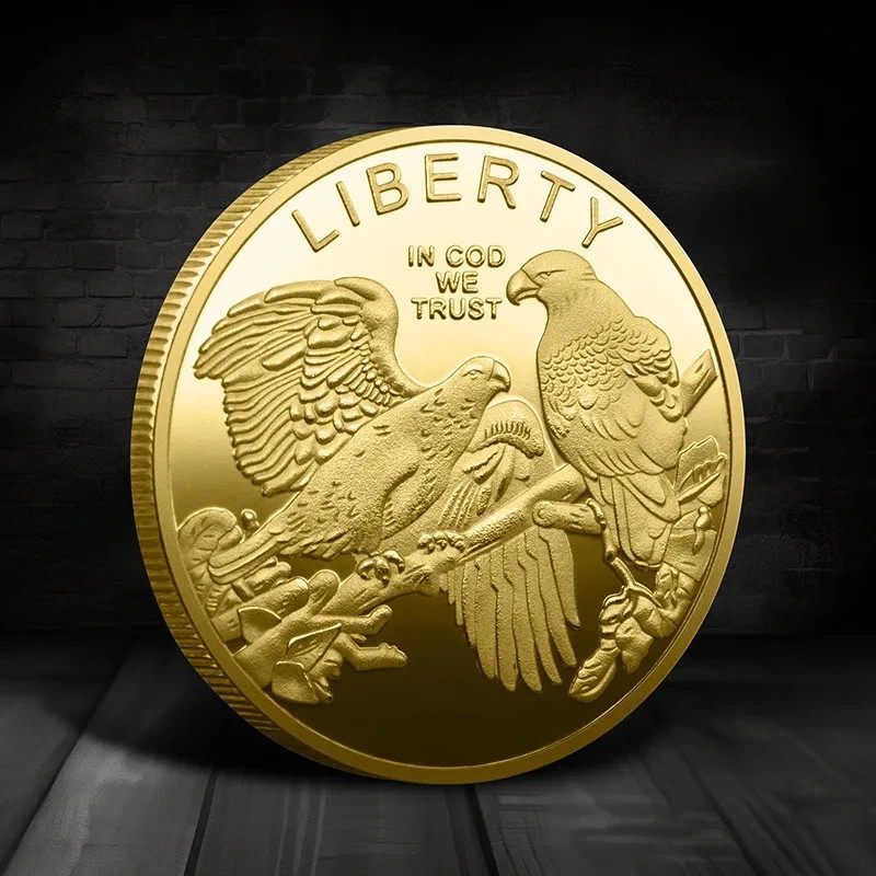 Souvenir Coin American Eagle of Liberty Commemorative Coin Double Eagle Lucky Go