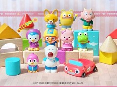 Pororo Friends Finger Puppets Figure Set Kids Role Play Toy Wonderkid NEW