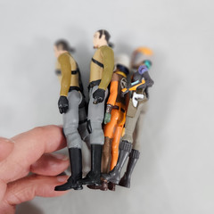 Star Wars Rebels Lot of 4 Loose Figures 2 Kanan Ezra & Sabine w/ Weapons Hasbro