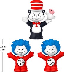 Dr. Seuss the Cat in the Hat Book Special Edition Set for Fans, 3 Figures in …