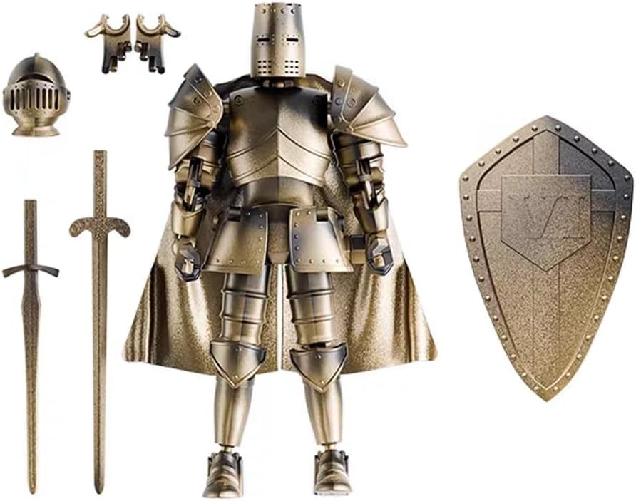 Medieval Knight Armor Action Figure Multi-Jointed Movable Robot Dummy 13 T13