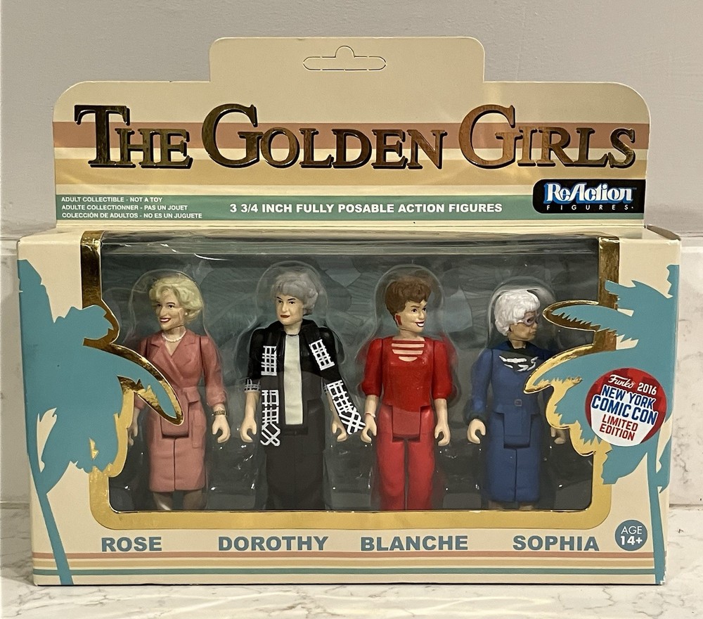 Funko Super7 Reaction Golden Girls Action Figure 2016 NYCC Exclusive SEALED