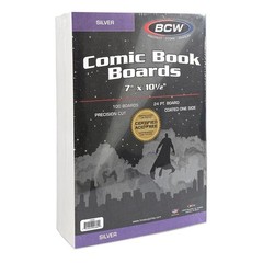 BCW Silver Comic Book Backer Boards Pack of 100 Acid Free 24 PT New