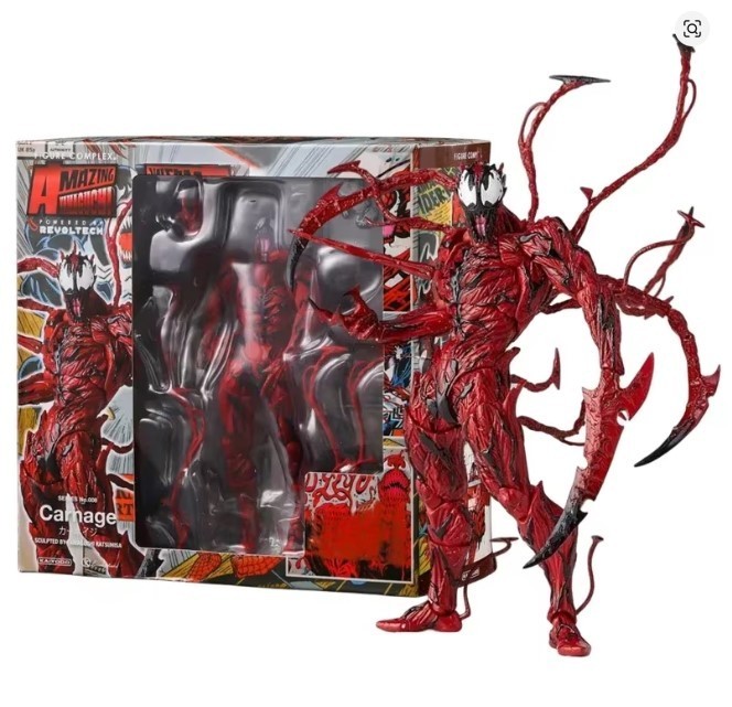 Amazing Yamaguchi Revoltech Series No. 008 Carnage PVC Action Figure NEW NO BOX