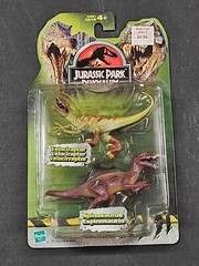 Jurassic Park JP3 Velociraptor & Spinosaurus Hatchling Repaints 2003 – NEW