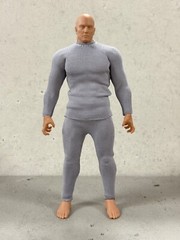 MI-BDST-GY-L: 1/12 Grey bodysuit for 6″ VToys GWToys Muscular body