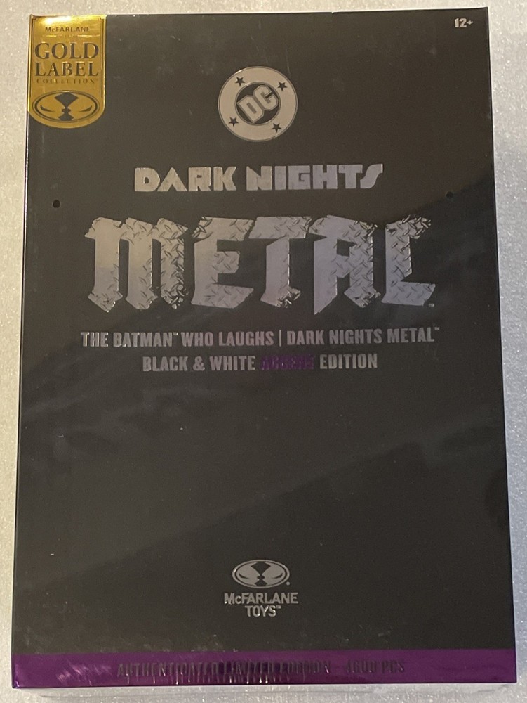 The Batman Who Laughs Black and White Accent Edition Gold Label 7″ Action Figure
