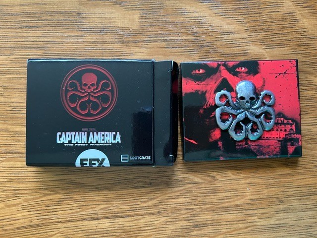 Marvel Captain America First Avenger Hydra Pin EFX Collectibles 2015 Loot Crate