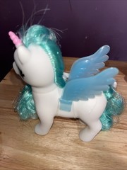 Set Of 2 Member’s Mark Pink & White Pony Unicorn Figure Removable Wings UNBOXED