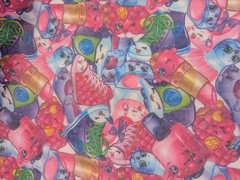 2016 Target Shopkins Scarf, Sheer Polyester Fabric 20″X63″