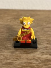 Lisa Simpson W/ Trumpet The Simpsons Block 2” Figure Abs Plastic Toy