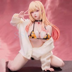 Anime Figure Inspired by Kitagawa Swimsuit 30cm PVC Model Doll Two Heads Display