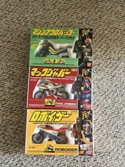 3 Vintage Bandai Pradera Kamen Masked Rider 1989 Acrobatter Macjabber Roboiser