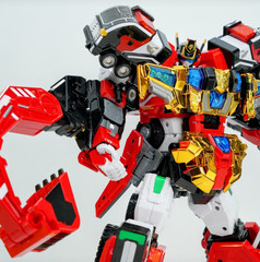 Metal Cardbot S FLAMENOVA Transformer Robot Fire Car Korean Toy