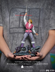 Iron Studios Prince Adam He-Man Series Art Scale 1/10 38cm Statue Figure New Toy