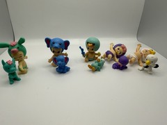 Twosies 10 PC Lot 5 Babies With Matching Pets Animals Moose Toys Miniature Baby