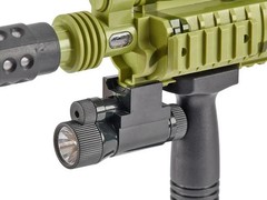 M4 Carbine, Light Up Combat Rifle Machine Gun Toy, Light/Sound/Vibration, Batter
