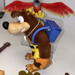 Banjo-Kazooie 8-Inch Banjo & Kazooie DELUXE FLOCKED Figure 2-Pack DNA Loose New
