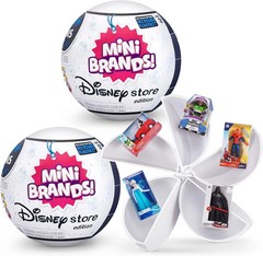 2 Capsules of 5 Mystery Toys/ 5 Surprise Disney Mini Brands Collectible Toys