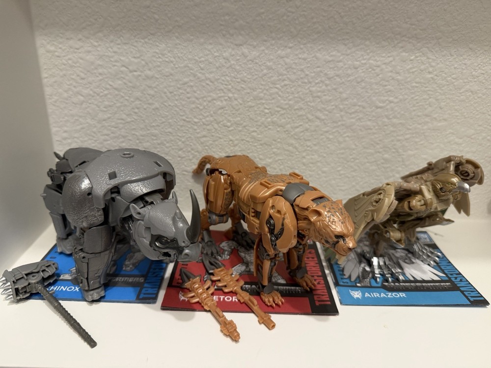 Hasbro Transformers Studio Series Maximal Cheetor Rhinox Airazor Lot Complete