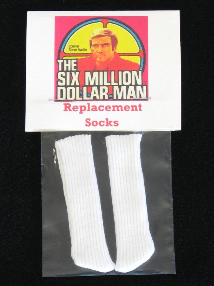 The six million dollar man Replacement Socks!