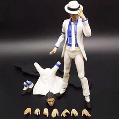 Michael Jackson Smooth Criminal Moonwalk Action Figure Movable MJ Model Toy Gift