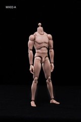 1/6 Scale 12”Male Figure Body Caucasian Skin Men Nude Narrow Shoulder MX02-A