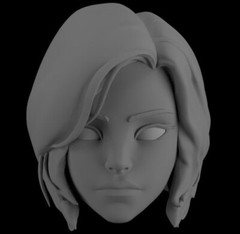 Batgirl Cassandra Cain DC 1:10 scale unpainted Head 7″ Mcfarlane Action Figure