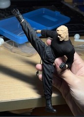 1/12 male black combat pants for 6″ figure SHF Nota Mezco MixMax PHICEN ❶USA❶
