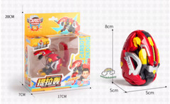 Hello Carbot Tirakoong Tyrannosaurus Dinosaur Egg Transforming Robot Figure Toy