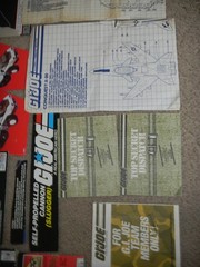 1980s Box File Card Blueprints Lot G.I. GI Joe Cobra Vintage 1990s 3.75 ARAH 80s