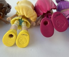 Near Complete Set 5 Strawberry Shortcake Dolls 3” Lemon Orange Raspberry Plum
