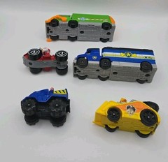 Paw Patrol Small Plastic & Die Cast Vehicle Lot Of 5