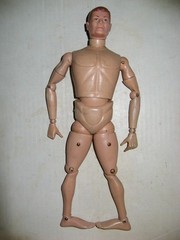 1964 GI Joe Vintage Hasbro 12” SOTW Foreign Face Figure, Red Hair, Bare