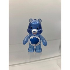 Care Bears Grumpy Bear Mini Figure Blue Translucent Glitter 3 Inch Collectible
