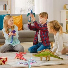 3D Printed Dragon with Wings, 3D Dragon 9″ Articulated Winged Blue Green