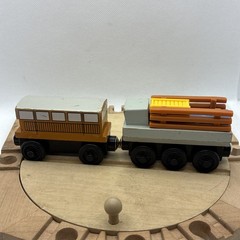 Thomas the Train Catherine Tank Engine Wooden Railway & Tender VTG 1999 Allcroft