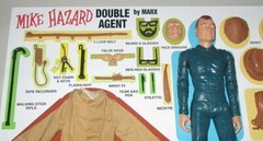 Marx Mike Hazard Store Display Secret Agent Best of the West Double Agent READ