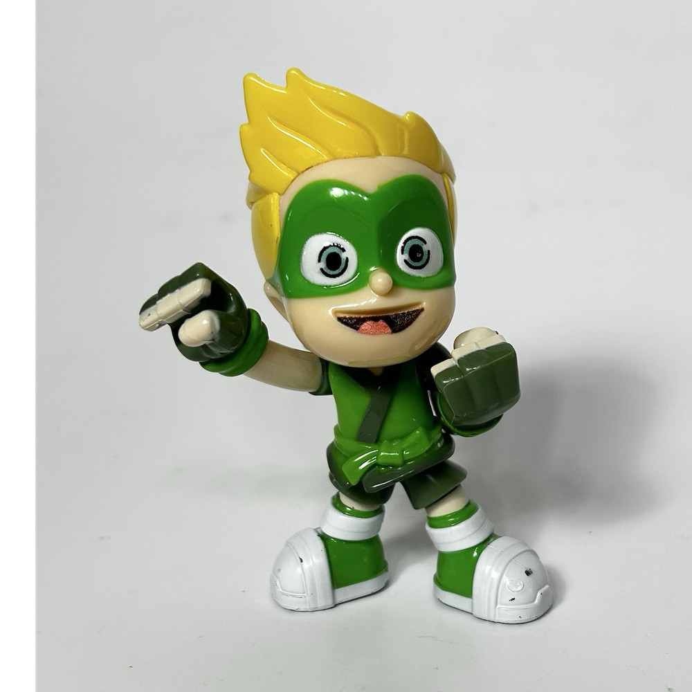 NINJA KIDZ Action Figure/Kayson/3” tall/Green suit/Blonde hair