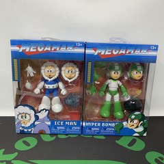 Mega Man Action Figure Lot Hyper Bomb 34507 Ice Man 34223 1:12 Scale Jada Toys
